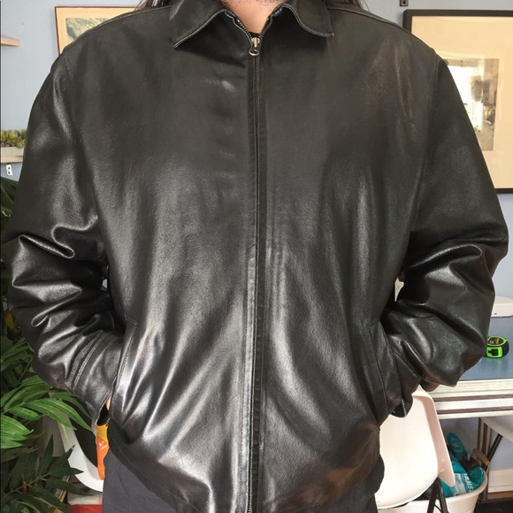 Hand Painted Vintage Leather Jacket - Picture 5 of 8